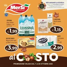Volantino MerSi Supermercati Pagina 1: 11 GRUPPO VeGé Si RISPARMIA MerSi supermercati ΝΟΙ AMIAMO LA SCUOLA 2026 NOI AMIAMO