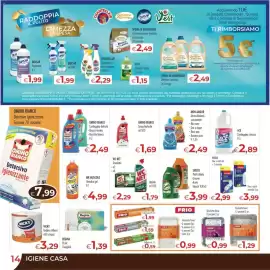 Volantino MerSi Supermercati Pagina 14: Frio carta forno €1,99, Svelto Piatti diluito €3,99