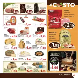 Volantino MerSi Supermercati Pagina 3: Auricchio provolone piccante all'etto €1,49, Camoscio d'oro €1,99