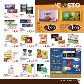 Volantino MerSi Supermercati Pagina 9: Bahlsen Choco Leibniz €1,89, Mars Snickers Twix Snack €1,89