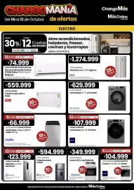 Catálogo Changomas Página 10: Bgh - heladera sbsnf 397l €1.274.999,00, Electrolux - heladera neba h300y €594.999,00