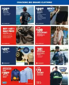 BCF catalogue Page 14: BCF Fishing Shirts & Jerseys €29,99, Quiksilver Tees & Tanks €59,99