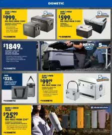 BCF catalogue Page 17: Dometic Recon Soft Cooler & Icebox Range €325,00, Dometic CFX5 Fridge Freezer Range €999,00