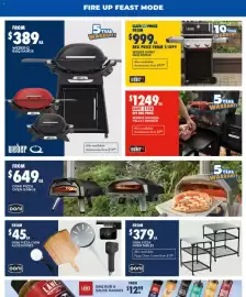 BCF catalogue Page 20: Ooni pizza oven accessories €45,00, Weber Q BBQ Range €389,00