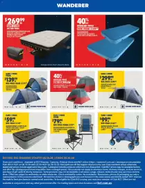 BCF catalogue Page 27: Wanderer Contour Twin Air Bed 240V €59,99, Wanderer Maverick or Directors Chair €79,99