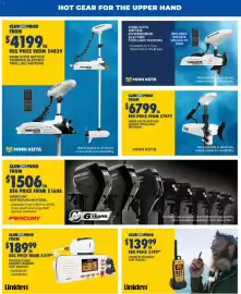 BCF catalogue Page 3: Minn Kota Riptide Terrova Electric Trolling Motors €4.199,00, Uniden MHS050 VHF Radio €139,99