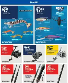 BCF catalogue Page 5: Samaki Zing Reels €169,99, Samaki Saltan Spin Reels €199,99