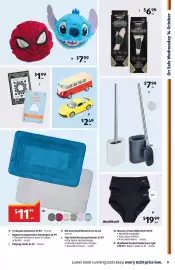 ALDI catalogue | Special Buys Page 9: Spider-Man and Stitch plush toys €7,99, Toilet brush €7,99