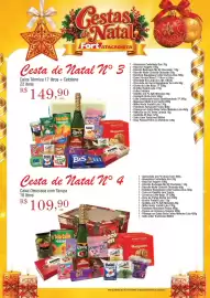 Tabloide Fort Atacadista Página 5: Caixa Térmica litros + Celofane €149,90, Cesta de Natal N° 4 €109,90