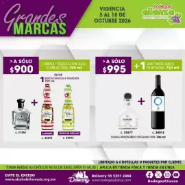 Folleto Bodegas Alianza Página 10: 11 randes MARCA'S VIGENCIA 5 AL 18 DE OCTUBRE 2026 bodegas alianza En vinos y licores, TU