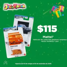 Folleto Bodega Aurrerá Página 2: Mattel Vehículo de colección pantone sorpresa €115,00