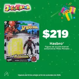 Folleto Bodega Aurrerá Página 3: Hasbro Figura de acción marvel actionverse Miles Morales €219,00