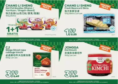 Amazing Oriëntal folder Pagina 22: Chang li sheng hot pot noodles €1,15, Chang Li Sheng Fresh Beancurd Skins €1,69