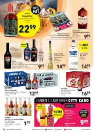 CITTI Markt Prospekt woche 41 Seite 10: Galliano Vanilla €14,99, Flensburger Bier oder Küstenlimo €12,49