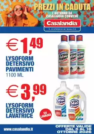 Volantino Casalandia Pagina 2: Lysoform Detersivo Pavimenti €1,49, Lysoform Detersivo Lavatrice €3,99