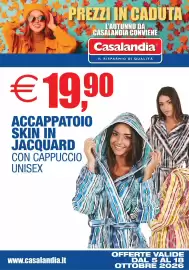 Volantino Casalandia Pagina 3: Accappatoio skin in jacquard con cappuccio unisex €19,90
