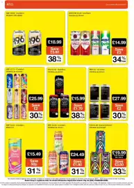 Booker Wholesale brochure Page 16: Bacardi coca cola €14,99, Suntory 196 €18,99