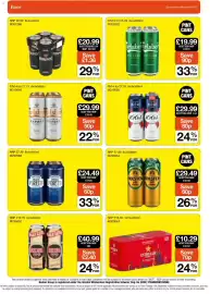 Booker Wholesale brochure Page 20: Carlsberg premium export pilsner pint cans €29,99, 1664 biere €29,99