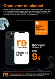 Orange folder Pagina 8: Goed voor de planeet Met een refurbished iPhone of Samsung van Orange kies je resoluut voor een