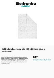 Biedronka gazetka tydzień 41 Strona 10: Kołdra Smukke Home Mia 155 x 200 cm €84,90