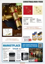 Booker Wholesale brochure Page 17: Bic Cristal Black/Blue Medium Pen €9,79, Chef & Sommelier Champagne Flutes €79,04