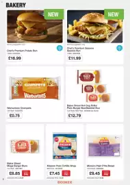 Booker Wholesale brochure Page 6: Baker Street hot dog rolls/plain burger bun/seeded bun €12,79