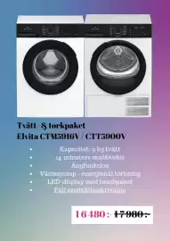 Elon reklamblad vecka 41 Sida 3: Elvita tvätt- & torkpaket €16.480,00