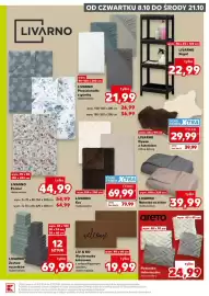 Kaufland gazetka Strona 9: Prześcieradło z gumką Livarno 140-160x200 cm €26,99, Dywan z futerkiem Livarno 60x90 cm €29,99