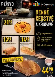 Žabka leták Strana 2: Donut Passionista €21,90, Závitek s čoko náplní a pudinkem €1.390,00
