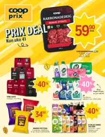 Coop Prix kundeavis uke 41 Side 1: COOP KARBONADEDEIG €59,90, MAARUD POTETGULL €34,90
