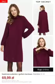 Top Secret gazetka Strona 3: Swetrowa sukienka z golfem bordowa Top Secret €69,99