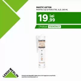 Catalog Leroy Merlin Pagină 2: Axton mastic pentru uși și ferestre, alb €19,99