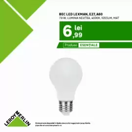 Catalog Leroy Merlin Pagină 6: Bec led lexman E27, A60 €6,99