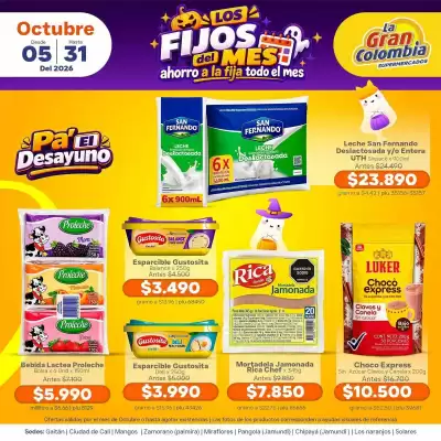 La Gran Colombia (válido hasta 31-10)