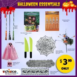Choice The Discount Store catalogue Page 2: Broom Witch 90cm HALLOWEEN ESSENTIALS Boo! BASH PARTY GAME WELLEES FOSTER AND