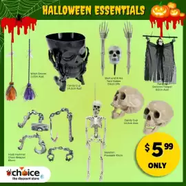 Choice The Discount Store catalogue Page 3: Hook Hammer Chain Weapon 65cm EB HALLOWEEN ESSENTIALS Witch Broom 1.05m Asst
