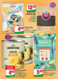 Dino gazetka tydzień 41 Strona 18: Musli owocowe ViVi €5,99, Cukiernia Smaku Ananas w syropie €4,95
