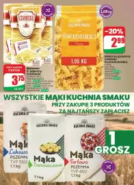 Dino gazetka tydzień 41 Strona 22: Makaron pszenny świderki Kuchnia Smaku €2,99, Makaron 5-jajeczný Czaniecki €3,75