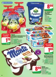 Dino gazetka tydzień 41 Strona 40: Ser Original Apetina €8,99, Jogurt o smaku truskawkowym Danonki w saszetce €1,79