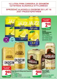 Dino gazetka tydzień 41 Strona 51: Piwo Okocim Klasyczna Pszenica €2,85, Napój bezalkoholowy Jazz Radler €2,19