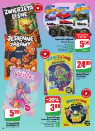 Dino gazetka tydzień 41 Strona 64: SuperThings Evolution €24,99, Pojazd Hot Wheels €5,59