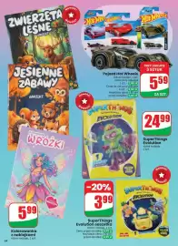 Dino gazetka tydzień 41 Strona 64: SuperThings Evolution €24,99, Pojazd Hot Wheels €5,59