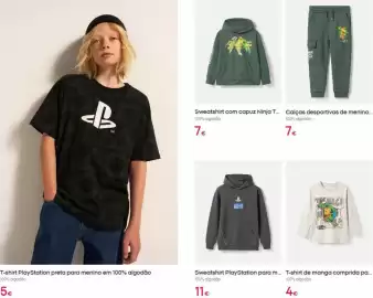Catálogo Pepco Página 13: Calças desportivas de menino €7,00, T-shirt de manga comprida pa €4,00