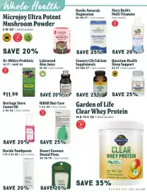 Market of Choice weekly ad week 40 Page 5: Dr. Ohhira Probiotic €11,99, Nordic Naturals magnesium glycinate