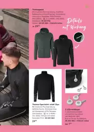 Tchibo Prospekt Seite 17: LED-Anhänger €7,99, Thermo-Sportshirt »Half Zip« €24,99