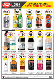 IGA Liquor catalogue Page 2: 19 Crimes Shiraz or Jacob's Creek Sauvignon Blanc €10,00