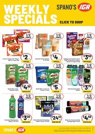 IGA catalogue week 41 Page 2: Arnott's Shapes €2,00, Nestlé Milo or Oreo Ice Cream €5,00