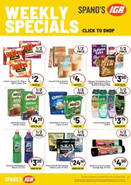 IGA catalogue week 41 Page 2: Arnott's Shapes €2,00, Nestlé Milo or Oreo Ice Cream €5,00