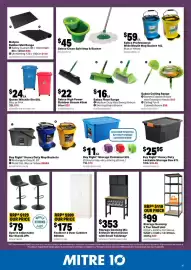 Mitre 10 catalogue Page 15: Faulkner 2 Door Cabinet €175,00, Queen Wheelie Bin 60L €24,00