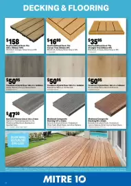 Mitre 10 catalogue Page 18: TreadCore Hybrid Floor €50,95, NewTechWood Deck Tile Corner Trim €16,80